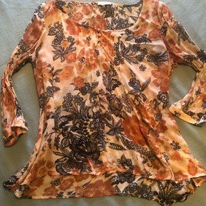 Lucky Brand sheer blouse